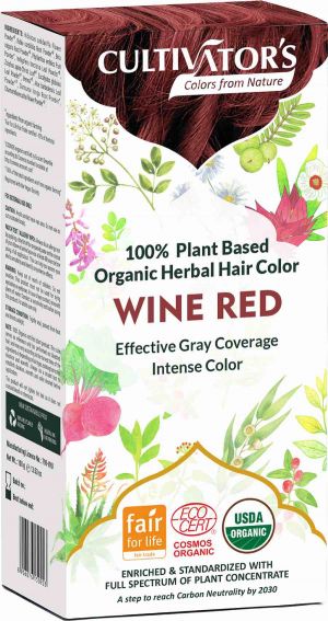Vopsea organică pentru păr - roșu vin - Cultivator's