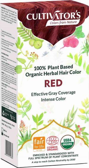 Vopsea organică pentru păr - roșu - Cultivator's